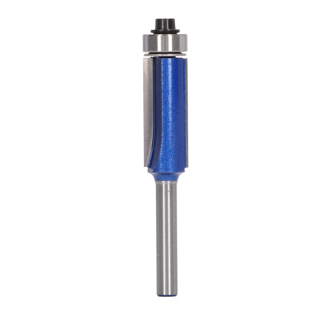 Blue Chamfer End Mill Professional Robust Stable Edge Trimming Milling Cutter Bit for Woodworking 6mm Shank 6x1/2x30