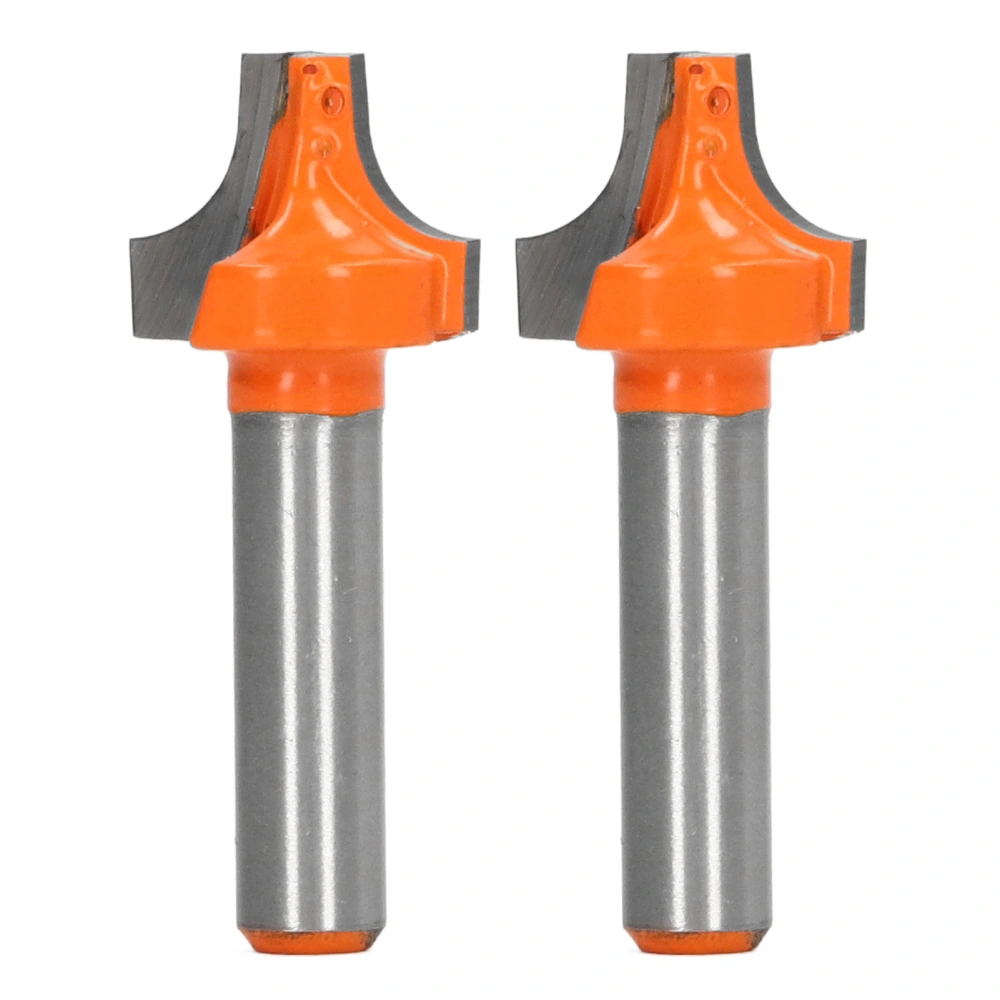 2Pcs Router Bit 8mm Round Shank Tungsten Carbide Chamfer Cutter Tool for Woodworking 8x19mm / 0.31x0.75in