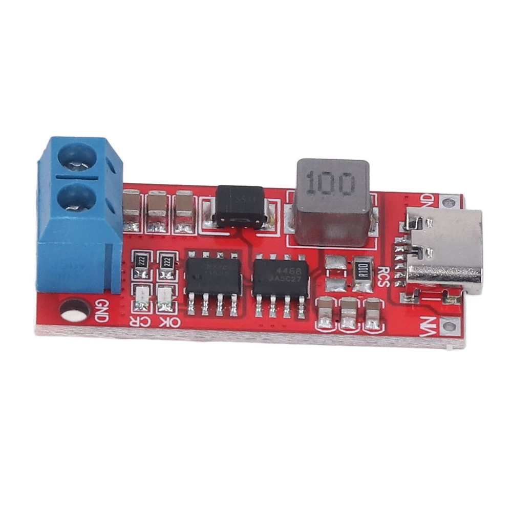 18650 Lithium Battery Charger Module Type C Automatic Charging PCB 4S Boost Module DC3‑6V to 16.8V Input Current 1A Charging Current 0.28A