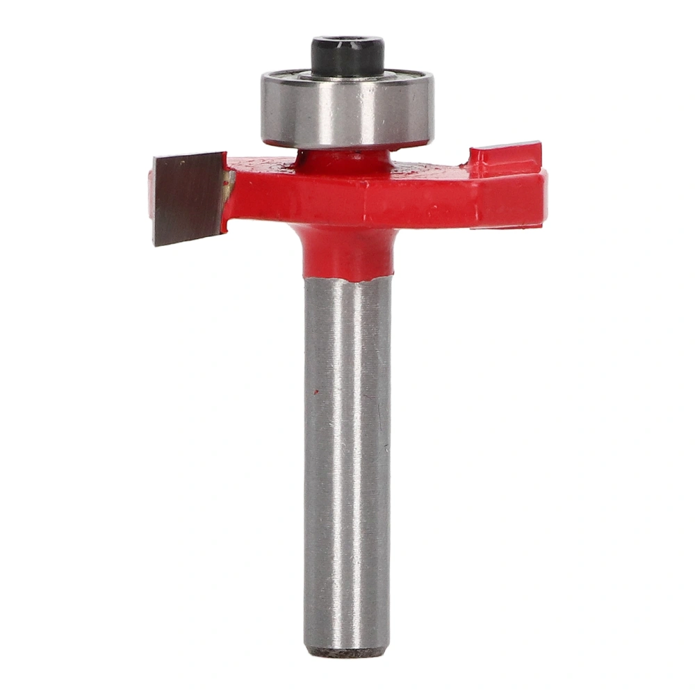 Woodworking T Shaped Router Bit 1/4in Shank Tungsten Steel Alloy Frame Molding Bit for Carpenter 1/4 X 1/4