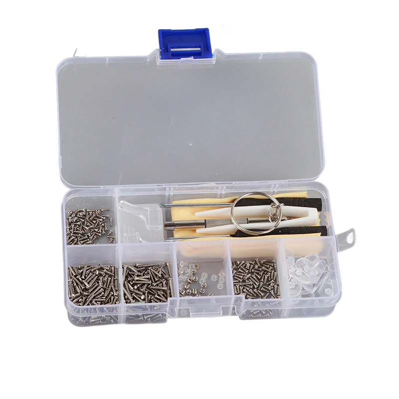 Glasses Screws Set Frame Repair Kit Washer Parts Nose Support Screwdriver Bit Accessories 500Pcs