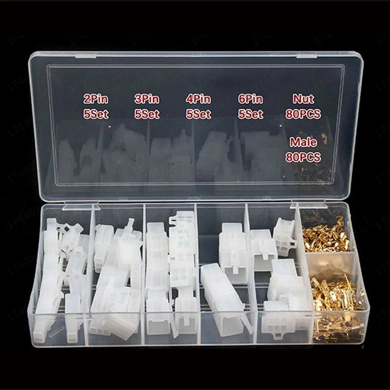 Car Terminal Connectors PC Shell Flame Retardant Aging Resistance Terminal Connectors Set 200 Pcs