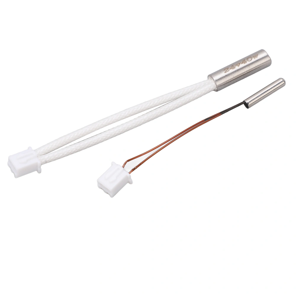 Stainless Steel Thermistor Cable with 24V 40W Heater Cartridge Temperature Sensor for 3D Printer