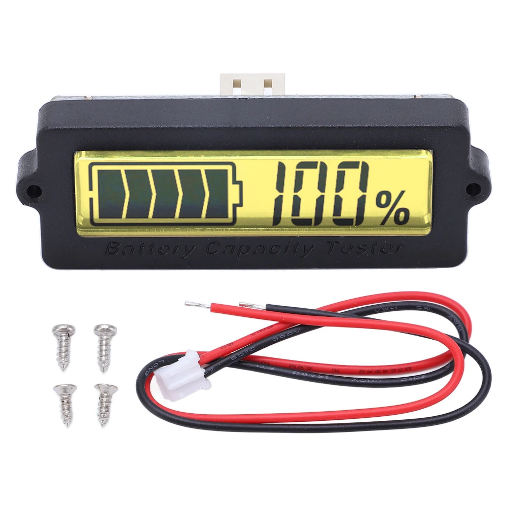 Battery Meter Current Voltage Tester Capacity Monitor Waterproof 48V for Safety