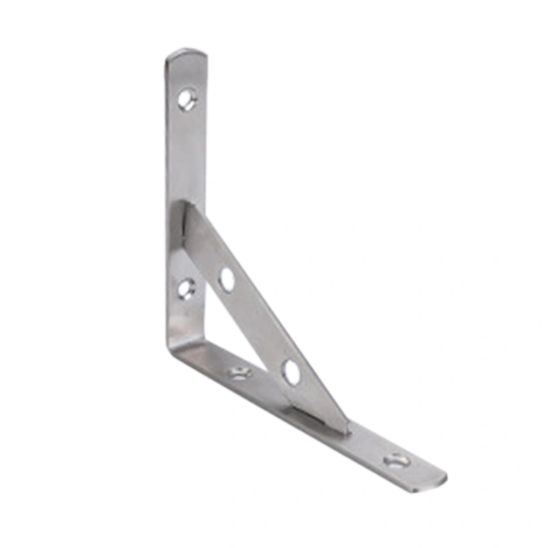 Stainless Steel Triangle Bracket Thickened Fixed Partition Wall Mounted Detachable Right Angle 3mm Thickness 150mm 6in With 6x40 Iron Expansion Screw