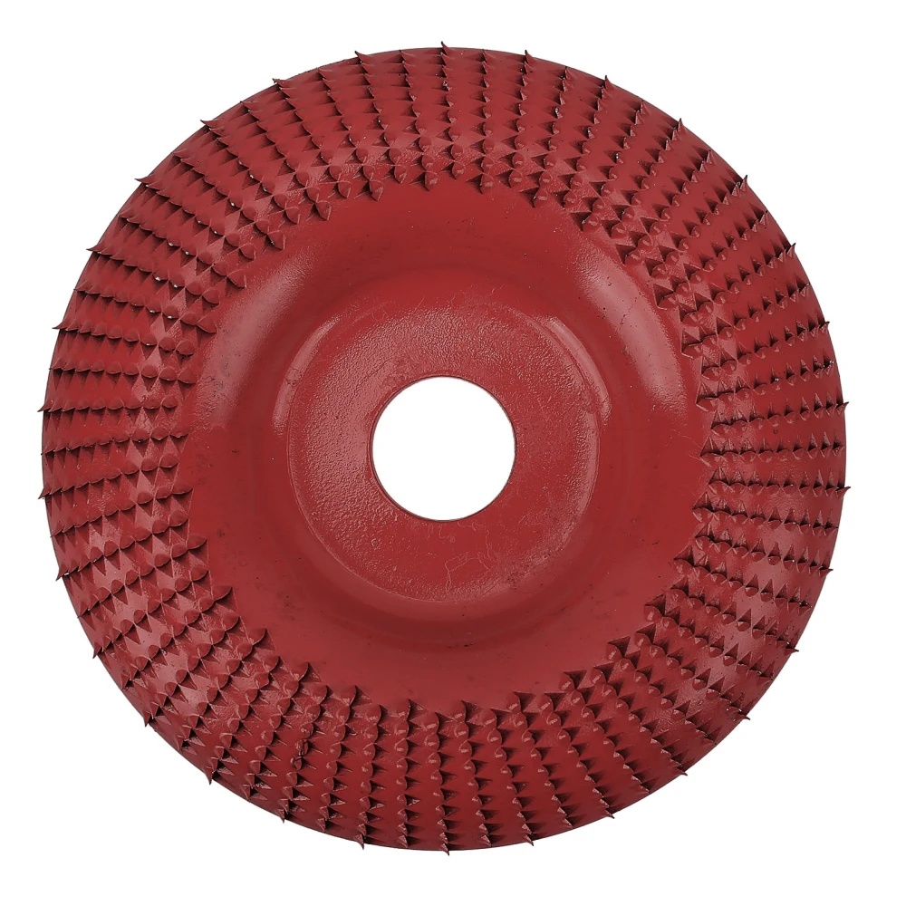 Wood Carving Disc Stable No Deformation Sturdy Construction Woodworking Grinding Plate Shaping Wheel Red