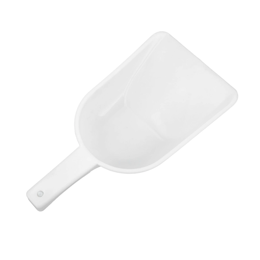 Plastic Feed Shovel Easy Clean PE Refrigerator Ice Mini Snow Scoop Handle with Hook White