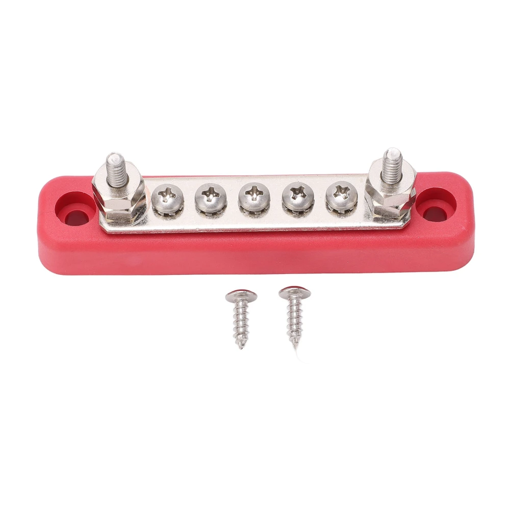 5 Terminal Power Distribution Block Bus Bar for Circuit Modification 48VDC 100A High Current