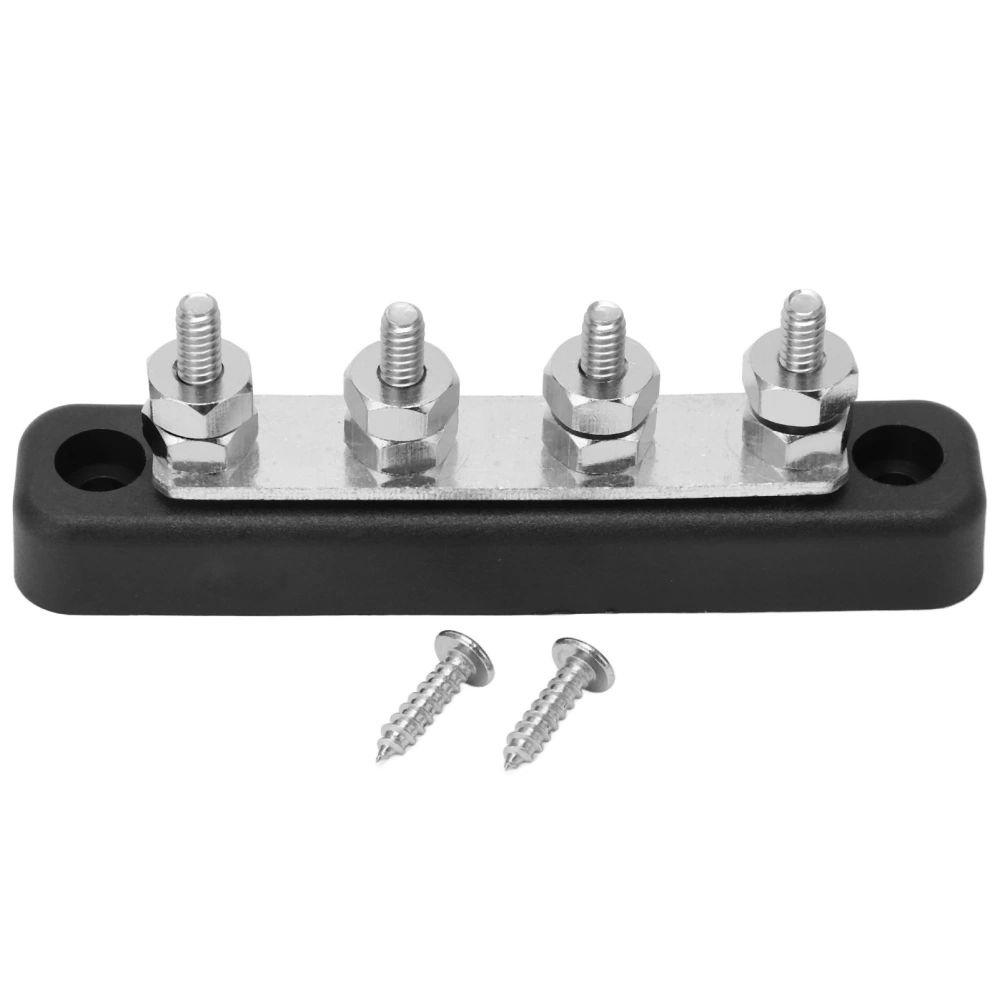 Power Distribution Block Bus Bar Flame Retardant Corrosion Protection Terminal Bus Bar 3/16in 150A DC 48V