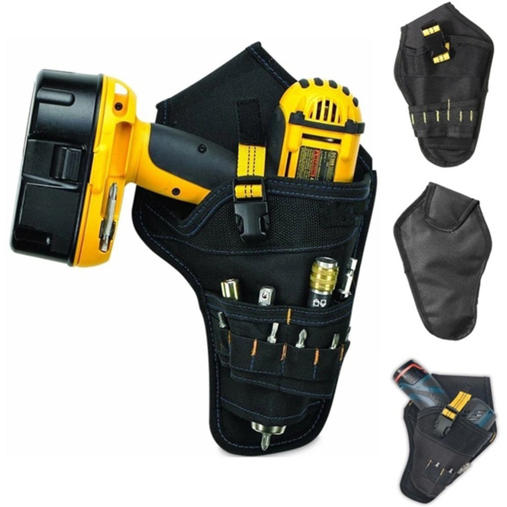 Heavy Duty 900D Oxford Cloth Drill Holster Tool Belt Pouch Bit Holder Hanging Waist Bag Drill Tool Storage Bags