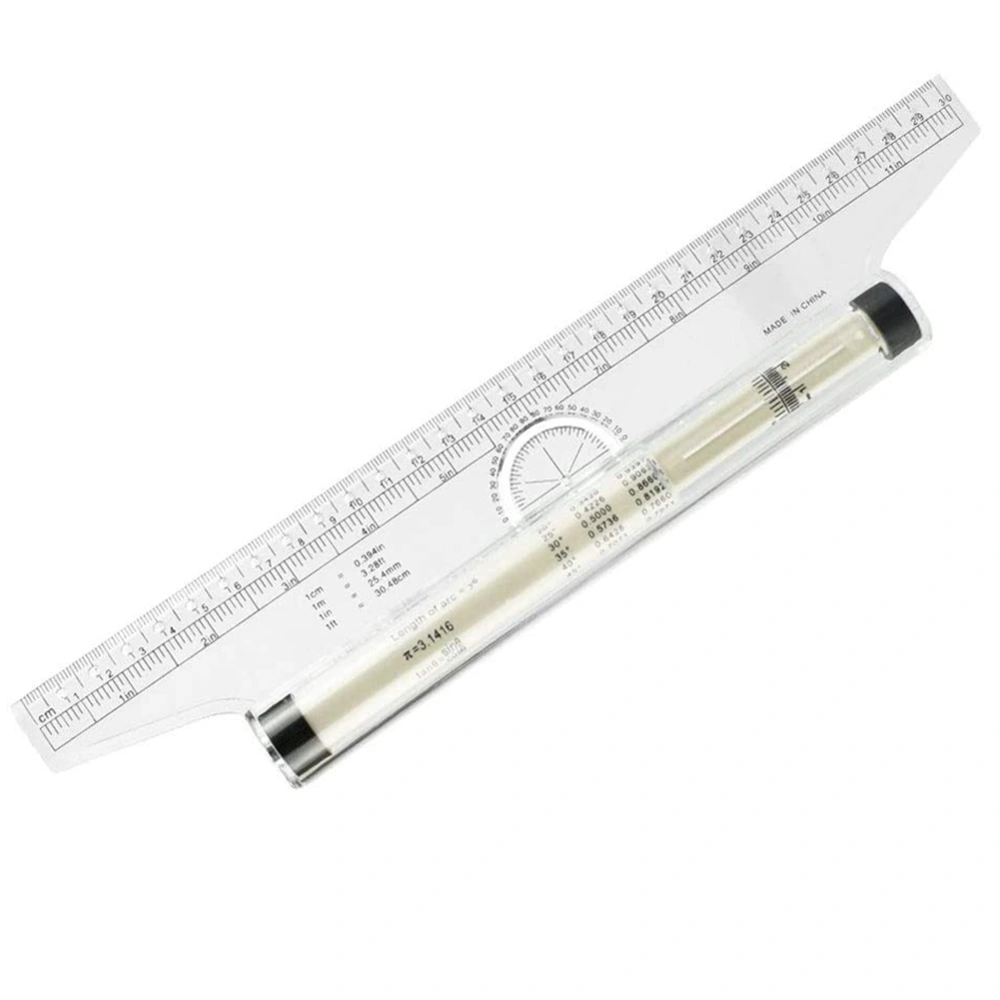 Rolling Parallel Ruler 30cm Professional Parallel Roller Ruler Multipurpose Scale Drawing Ruler