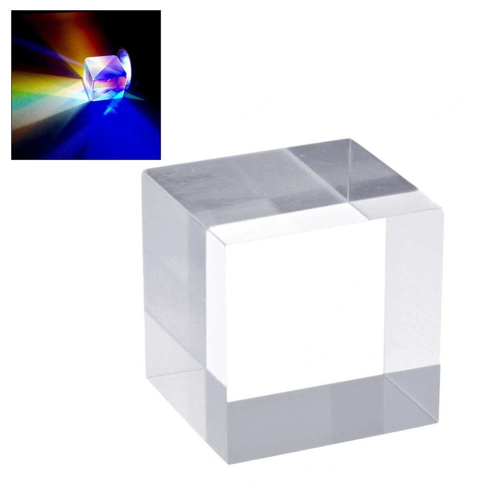 Optical Glass Cube Prism Reflective Light Spectrum Physics Photo Photography Prism Suitable for teaching