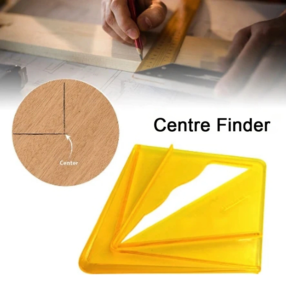 Transparent Center Finder Woodworking Center Line Marker for Round Octagonal and Hex Shaped Material