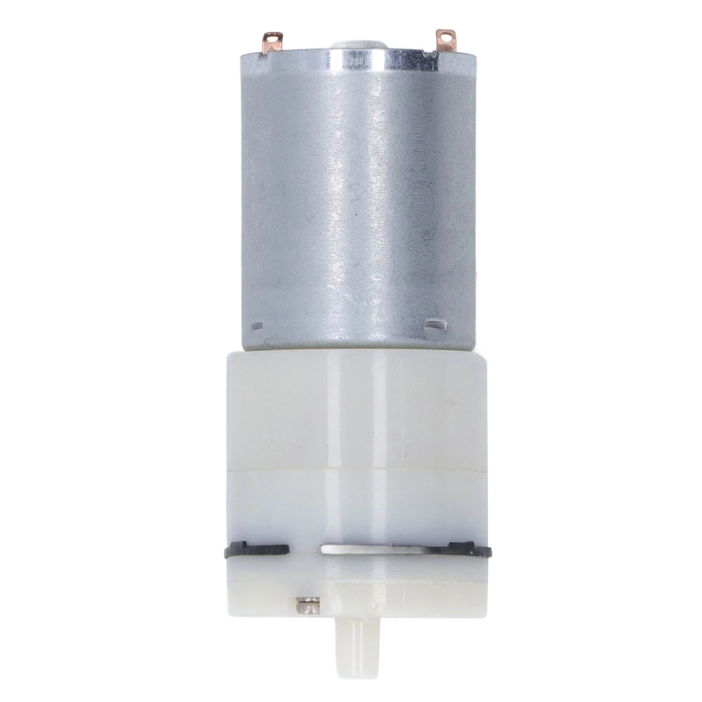 Micro Air Pump Electric Pneumatic Diaphragm Vacuum Mechanical Transmission 1 Port 370 White DC6V