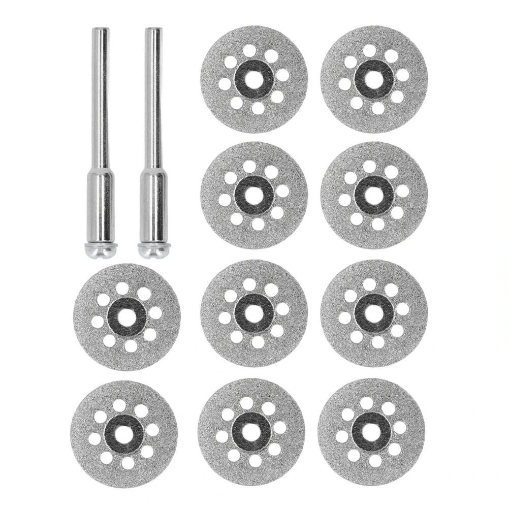 10Pcs Diamond Cutting Wheel Coated Cut Off Discs with Hole Rotary Tools Attachment 20mm