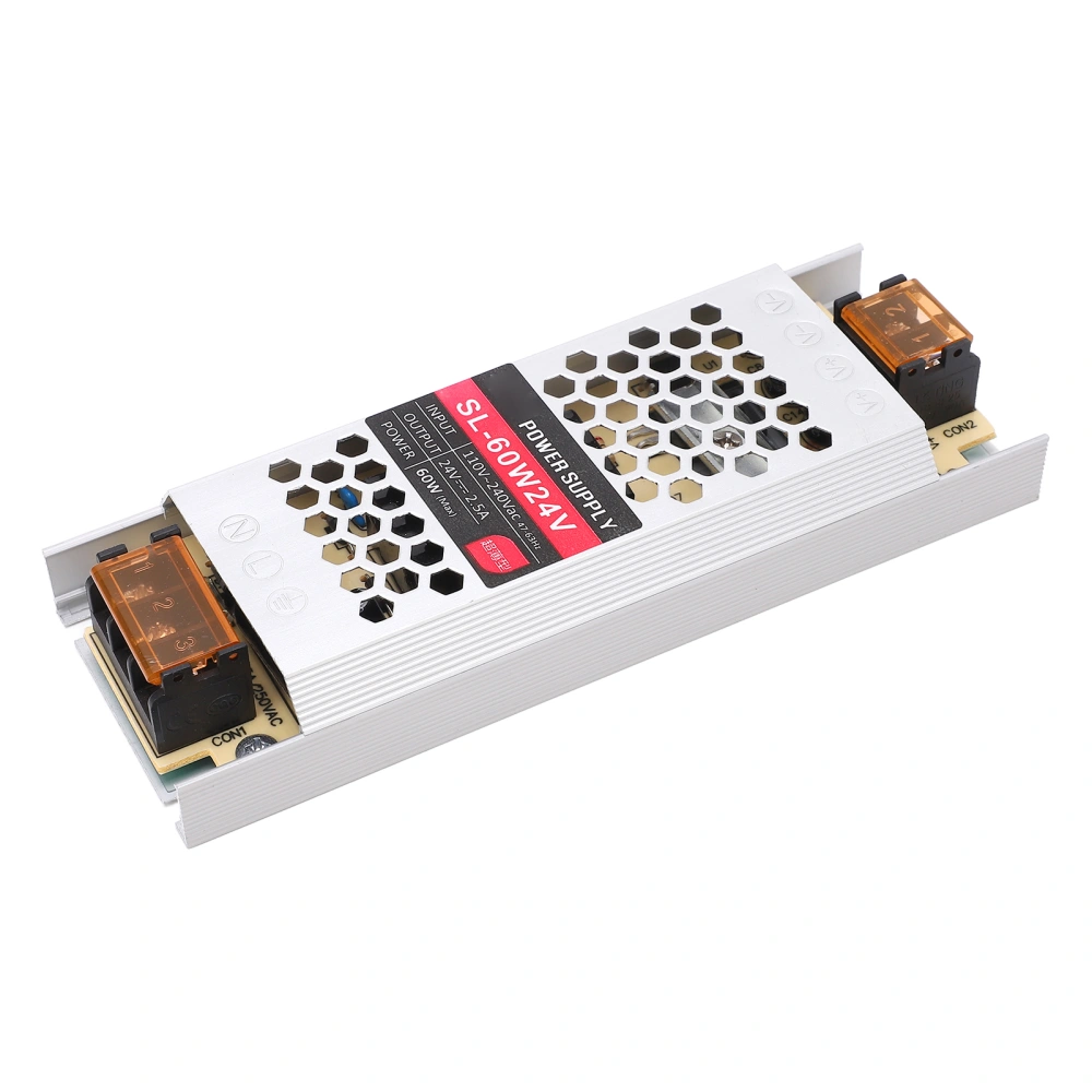 LED Power Supply Switching Driver Adapter Ultra Thin Strip Light Box Transformer 60W 24V 2.5A