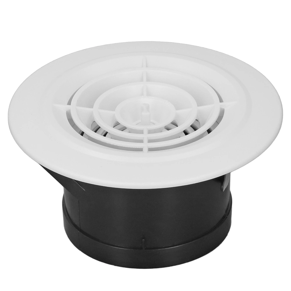 Rotatable Round Vent Cover Replacement Adjustable Air Exhaust Cover for Bathroom Kitchen 4in