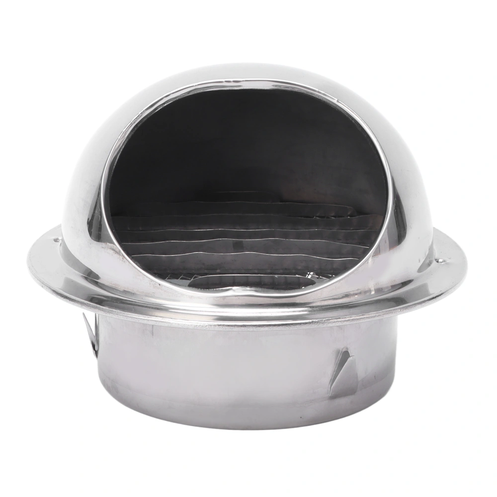 Stainless Steel Vent Hood Exterior Rainproof Wind Cover Stainless Steel Vent Cover Outlet Accessory 4 Inch