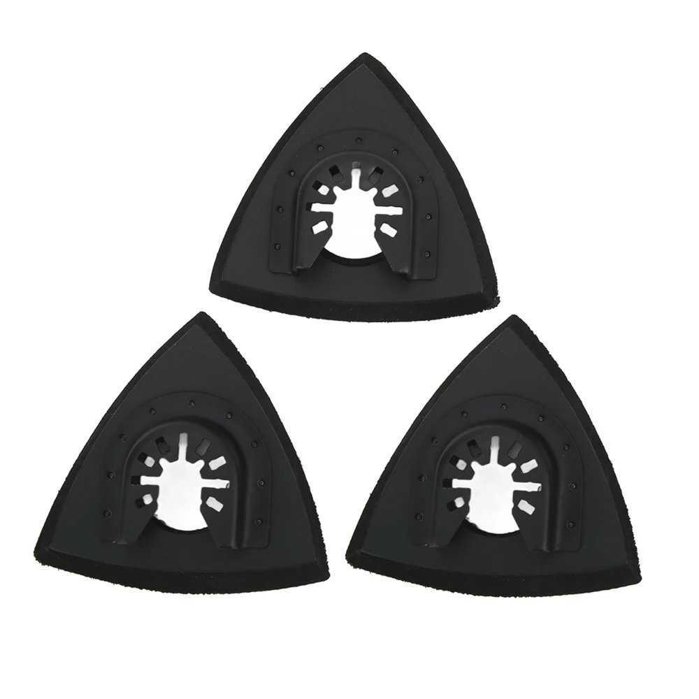 3Pcs Oscillating Multitool Sanding Pad Triangle Quick Release Set Kit for Replacement