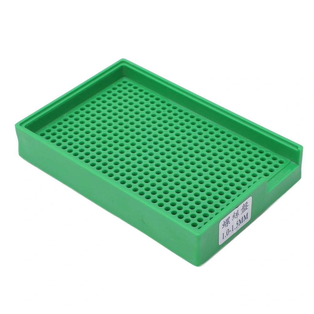 Screw Arrangement Tray Multi V Shaped Hole Uniform Aperture Screw Organization Plate for Industrial Work 1‑1.5mm/0.04‑0.06in (459 Hole)