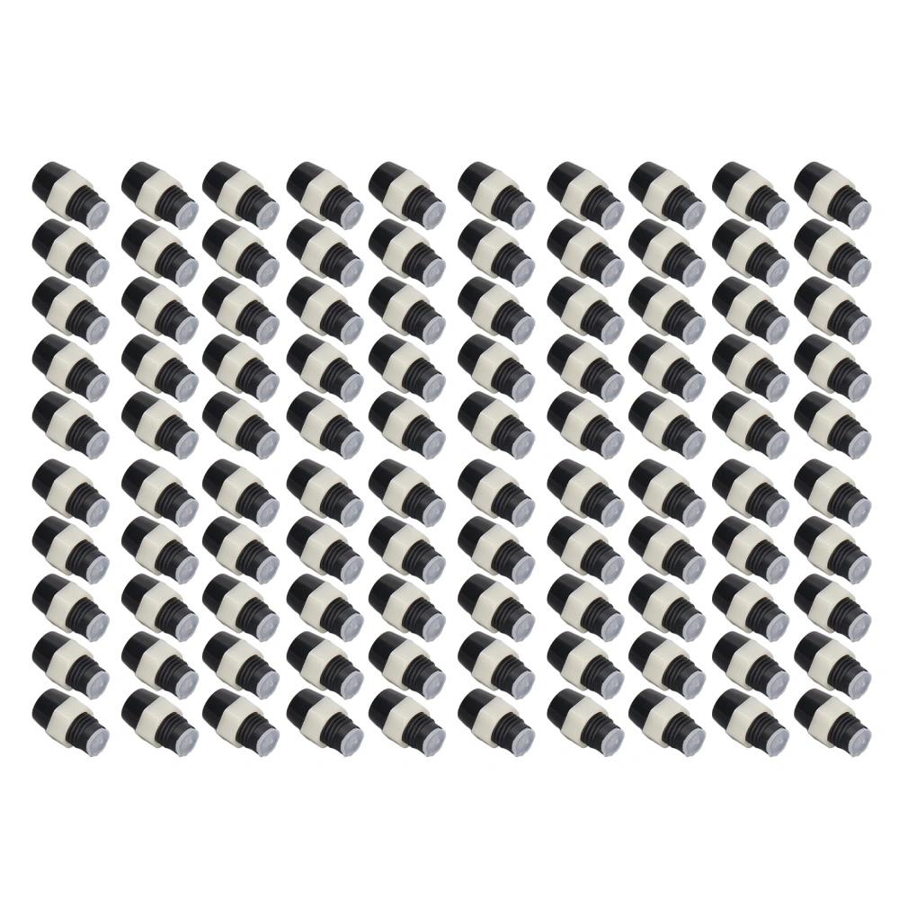 100 Sets LED Holder 5mm Plastic Light Emitting Diode Panel Mount Clip Accessory Set Kit Black