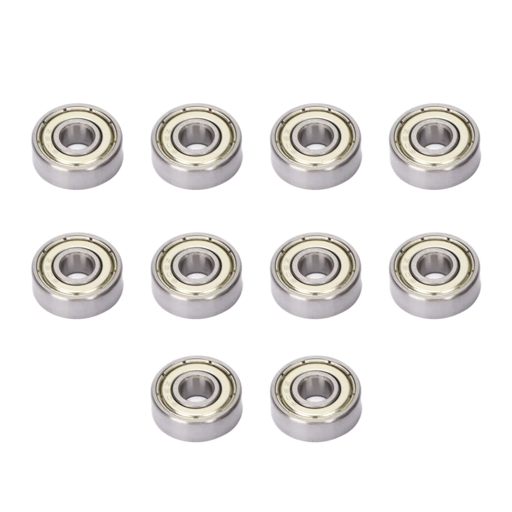 10Pcs Deep Grooves Ball Bearing Double Shield 6x17x6mm Steel Set Kit for Machine Equipment