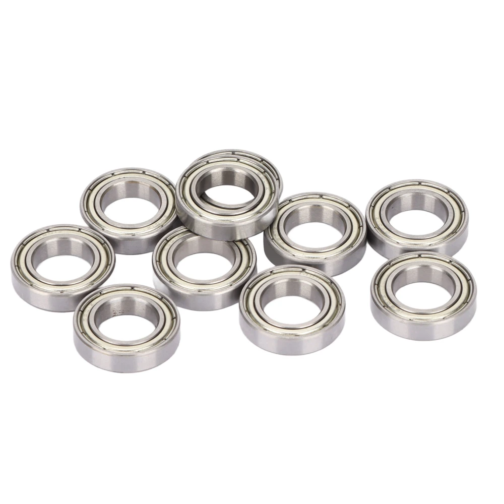 10 Pcs Deep Grooves Ball Bearing Double Shielded High Speed Low Vibration Wear Resistant Industrial Bearings