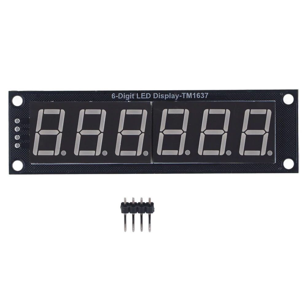 0.56in 6 Digit 7 Segment Display Module TM1637 Driver LED Digital Tube Module 5V 2Pin IO