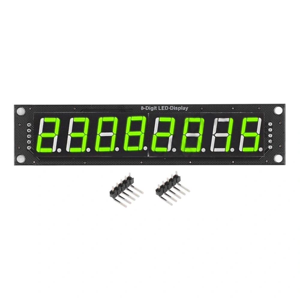 8 Digit Tube LED Segment Display Digital Optoelectronic Module 74HC595 Driver Green 0.56in