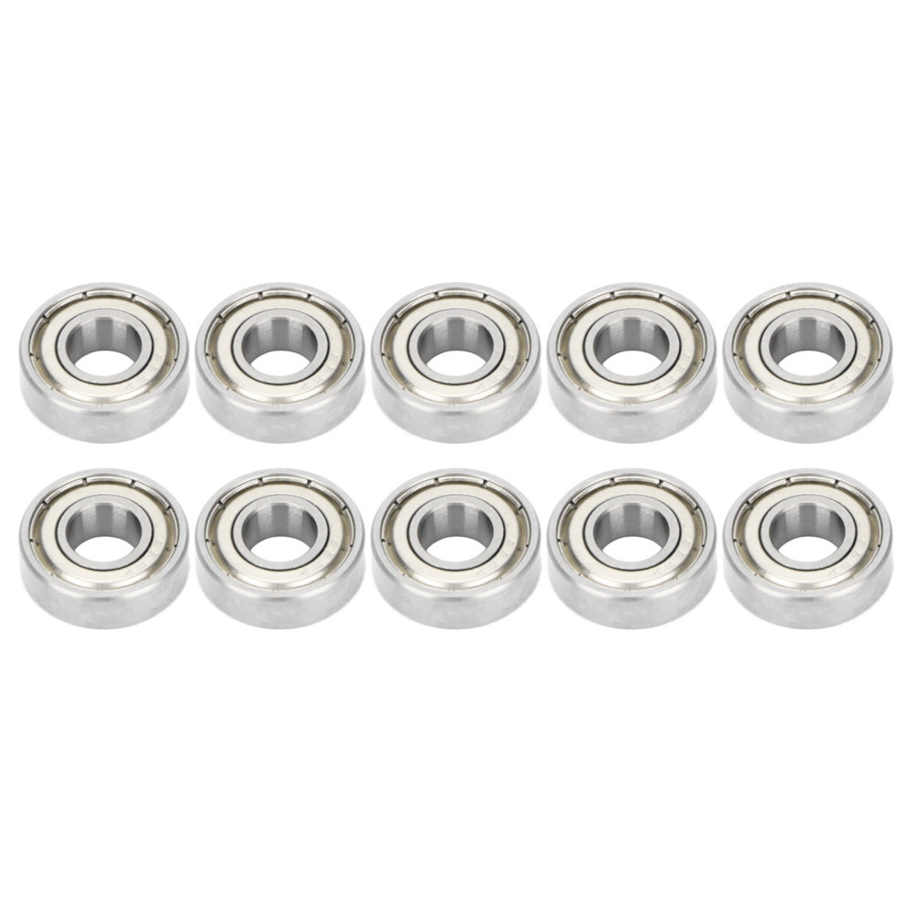 10Pcs Deep Groove Ball Bearing High Speed Double Sealed Radial Ball Bearing 698Z 8mm ID 19mm OD 6mm Thickness