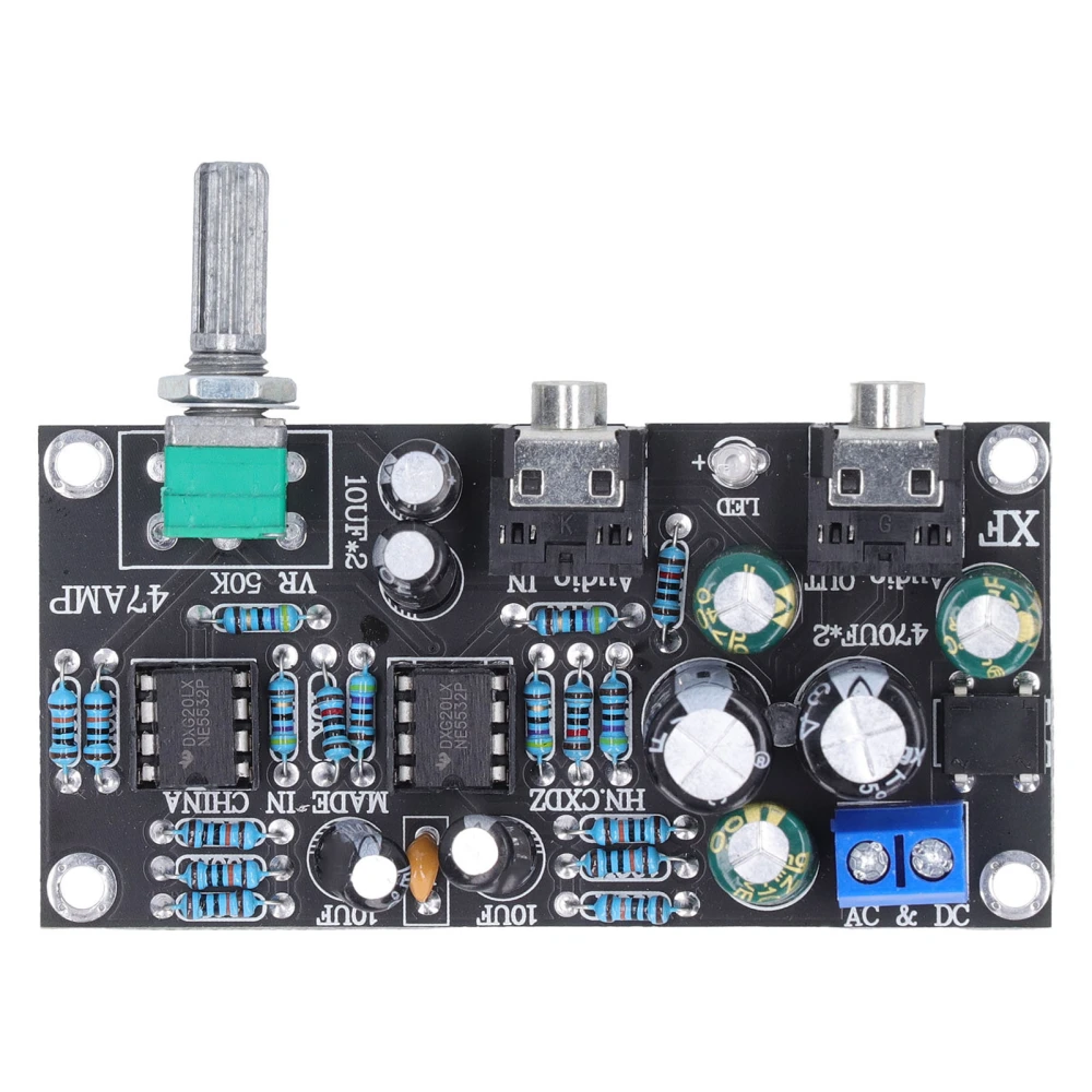 Headphone Amplifier Board Audio OP AMP Module 2 Channel Portable Single Power Supply 47