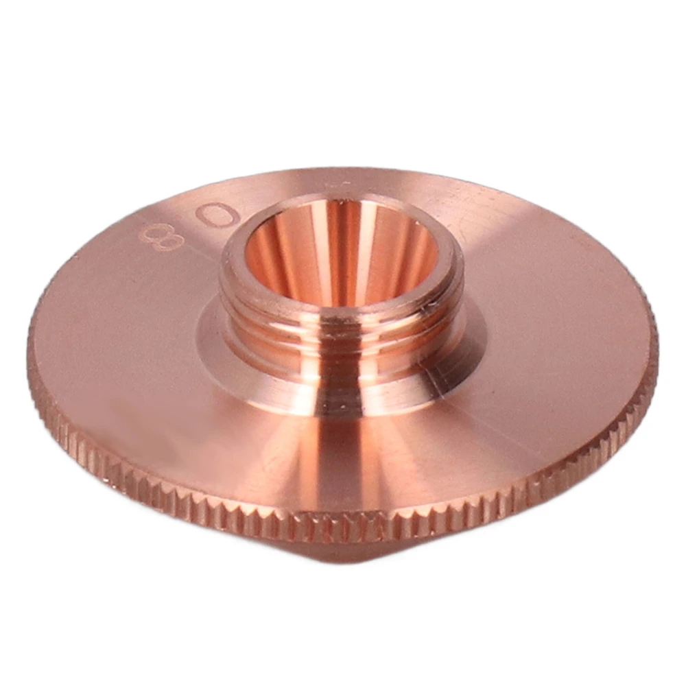 0.8mm Aperture Copper Welding Nozzle Single Layer Optical Fiber Laser Cutting Nozzle 1000Mpa