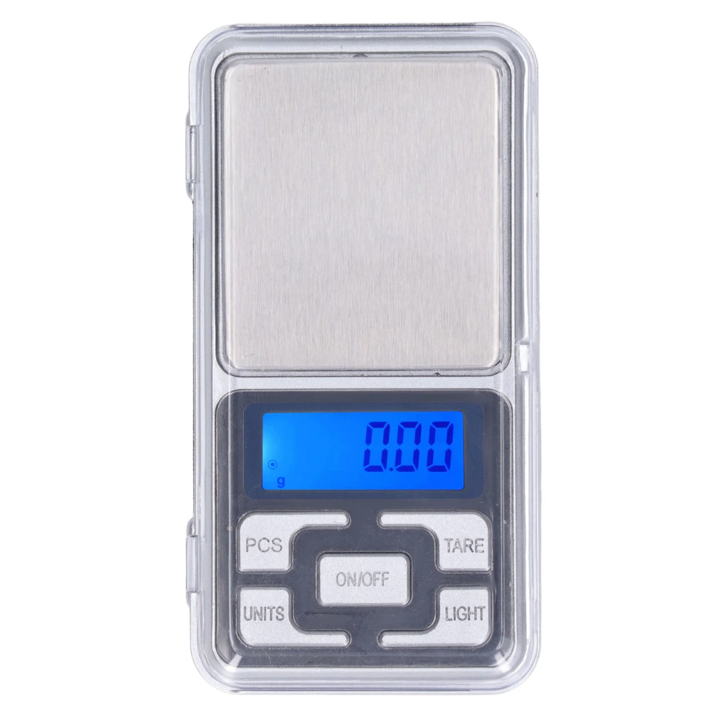 Mini Food Scale LCD Backlight Display Electronic Scale Pocket Jewelry Measuring Tool 500g 0.01g