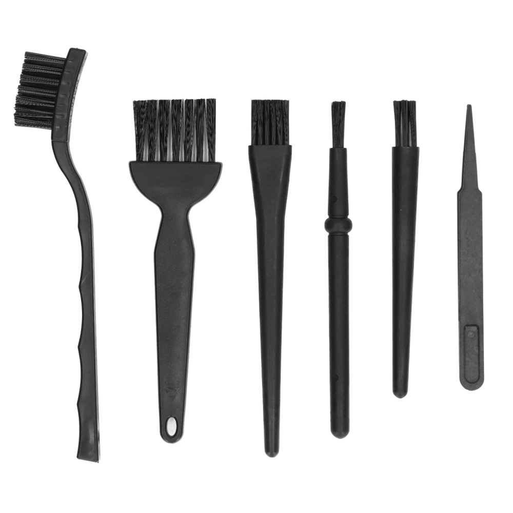 Plastic Brush Kit Non Static Multi Use Small Portable for Computer Car Seat Keyboard Cleaning