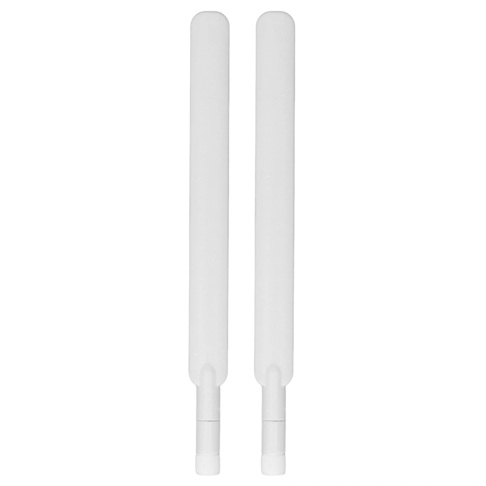 2Pcs Omnidirectional Antenna 4G LTE High Gain Data Transmission SMA Male Foldable Glue Stick White