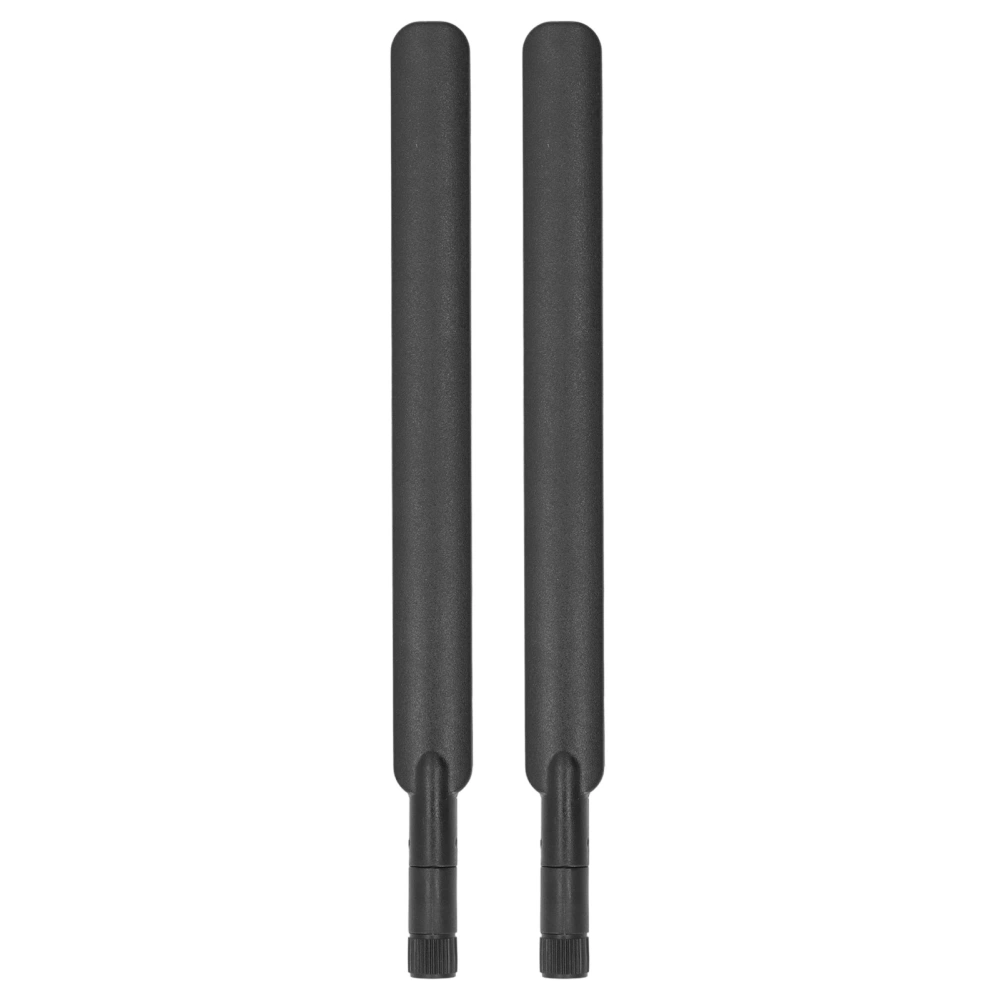 2Pcs Omnidirectional Antenna 4G LTE High Gain Data Transmission SMA Male Foldable Glue Stick Black