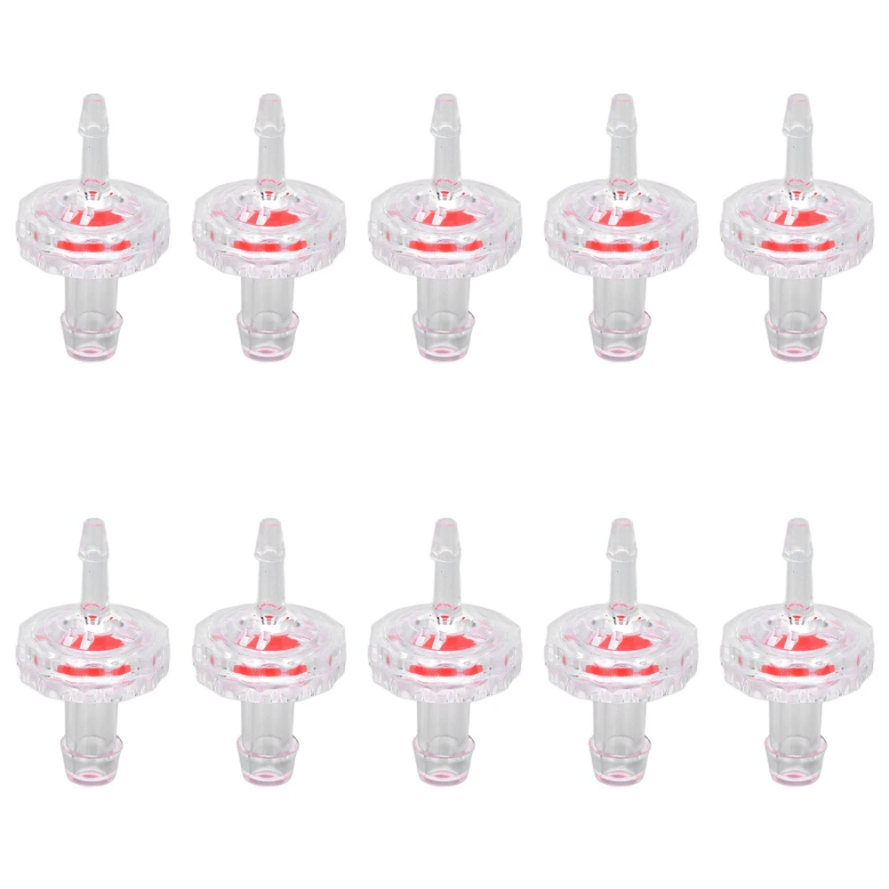 10Pcs Check Valve 1 Way PP Plastic Barb Hose Water Stop Variable Diameter Diaphragm 7 To 5