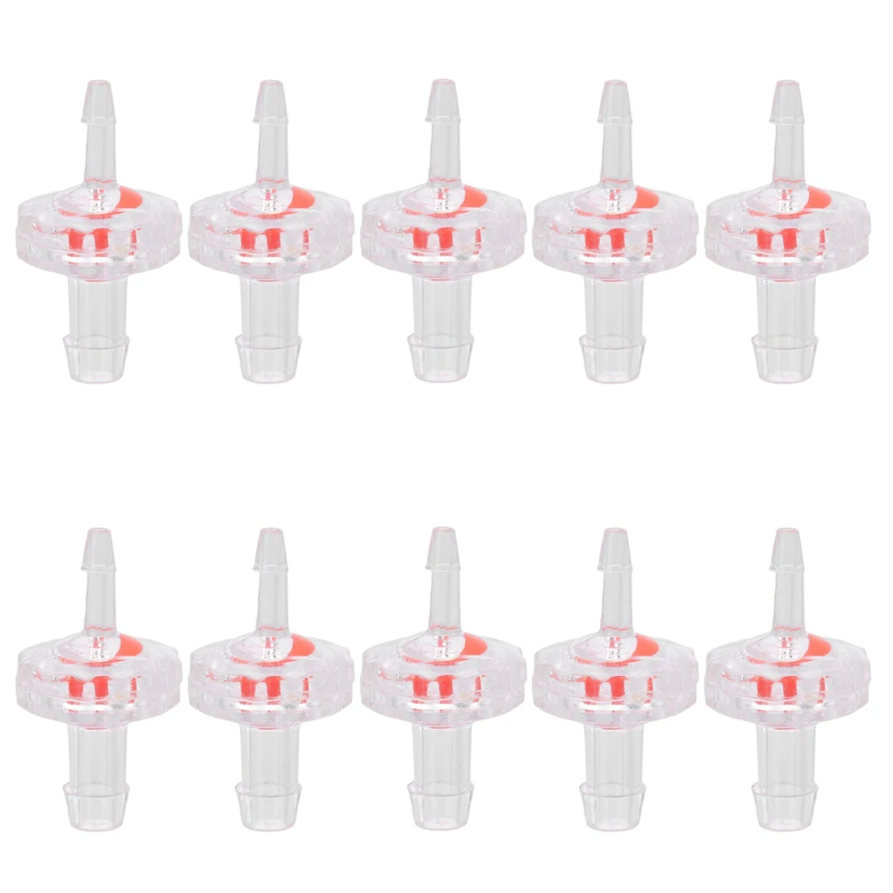 10Pcs Check Valve 1 Way PP Plastic Barb Hose Water Stop Variable Diameter Diaphragm 3 To 7