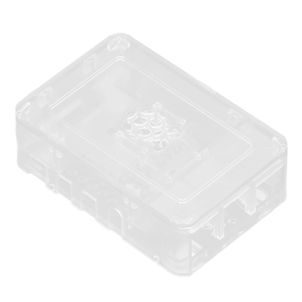 for Raspberry Pi 4 Case ABS Detachable Scratch Resistant Heat Dissipation Protective Shell Transparent