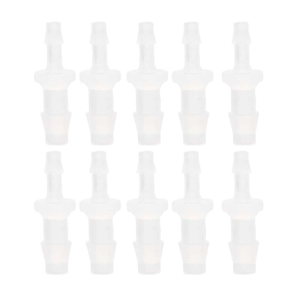 10Pcs Hose Barb Reducer Fitting PP Aquarium Air Pump Adapter for Silicone Tube Connection 3.9-6.4