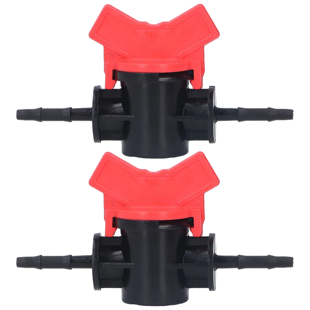 2PCS Flow Regulator ABS Plastic Liquid Control Stop Valve Water Pump Straight Through Valve 3.5mm Outer Diameter