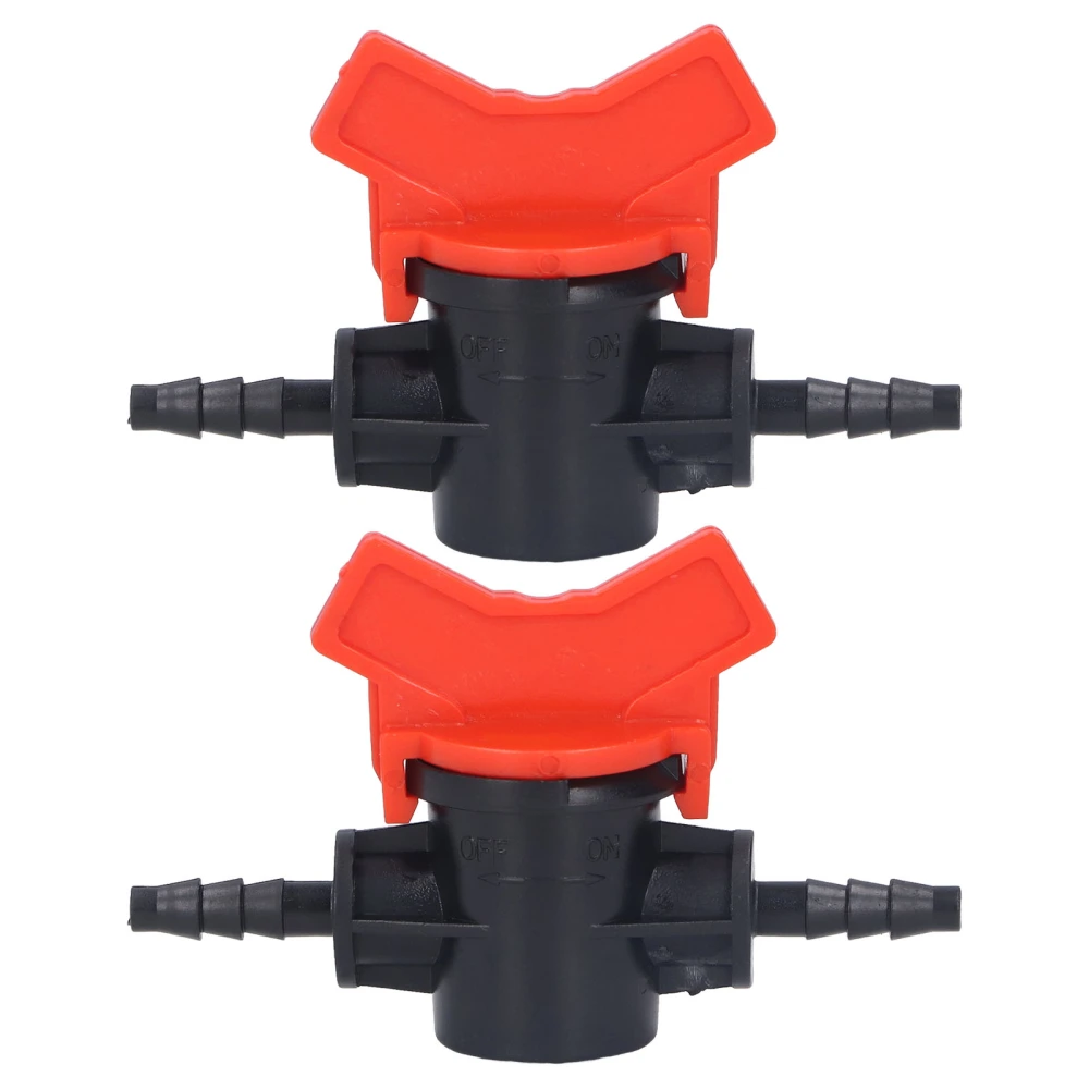 2PCS Flow Regulator ABS Plastic Liquid Control Stop Valve Water Pump Straight Through Valve 4mm Outer Diameter