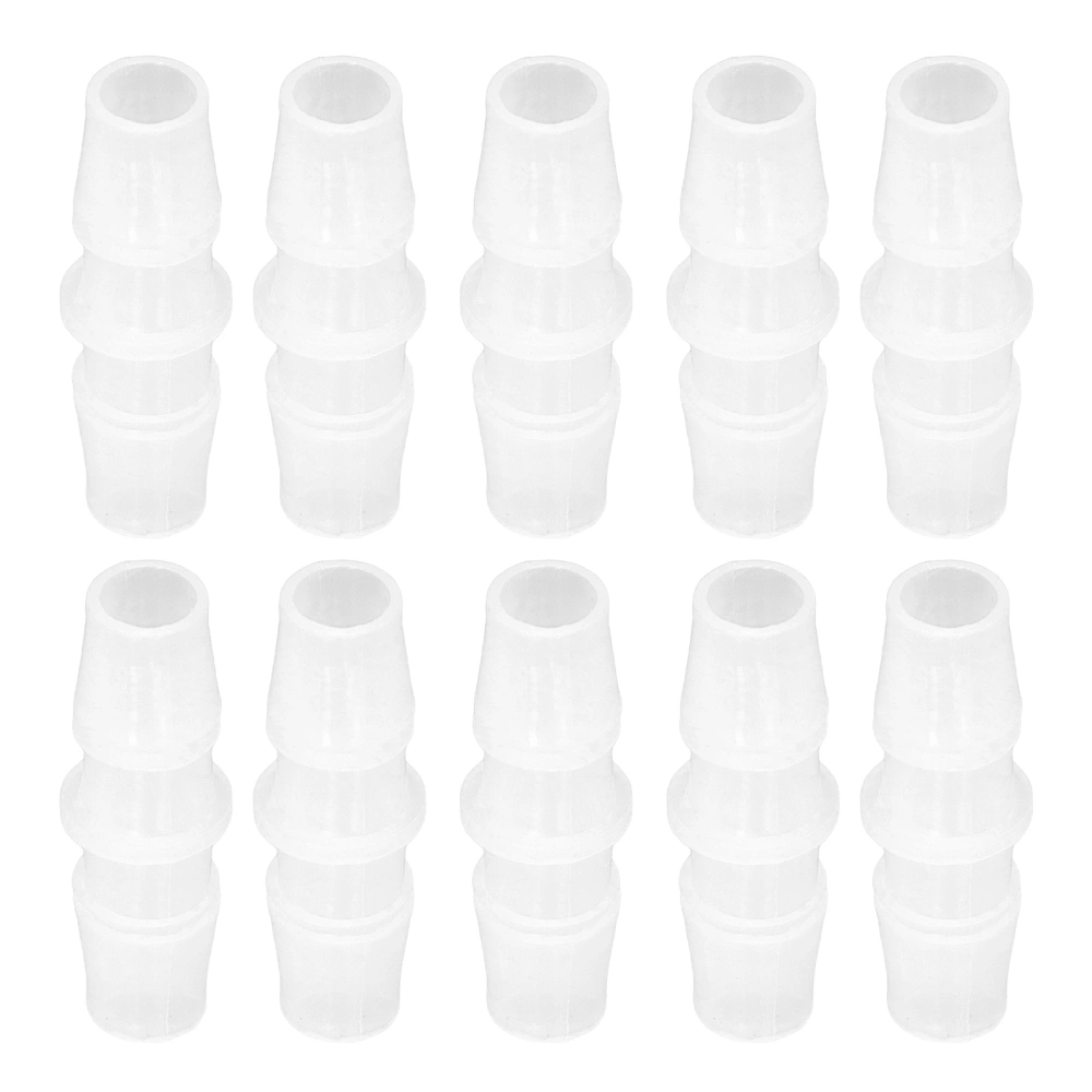 10Pcs Hose Fitting PP Tube Connector Joint Equal Diameter Straight Through Set Kit 11.1‑11.1