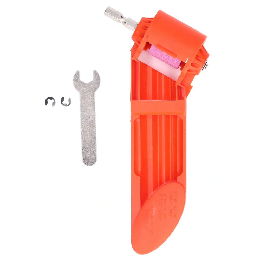 Corundum Bit Sharpener Portable Corundum Grinding Wheel Drill Bit Sharpener for Grinder Power Tools Orange