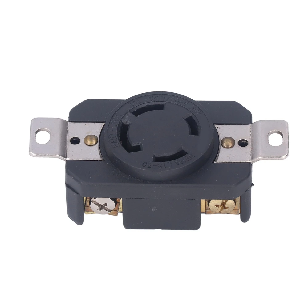 4 Holes Receptacle Socket Anti Drop Female Industrial Connector US Standard 30A 120/208V