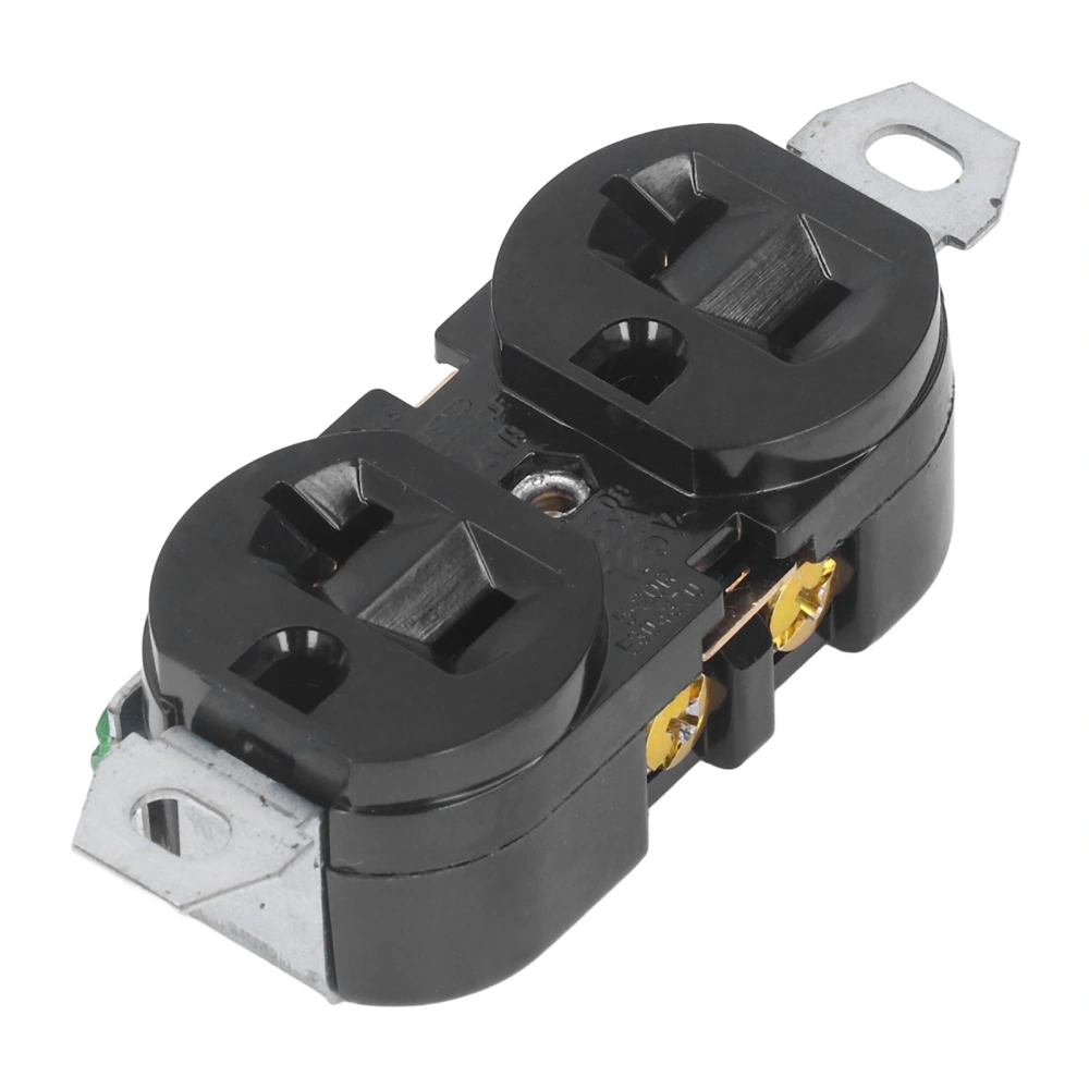 Double Industrial Plug Socket American Generator Plug for Electrical Applications 20A 125V