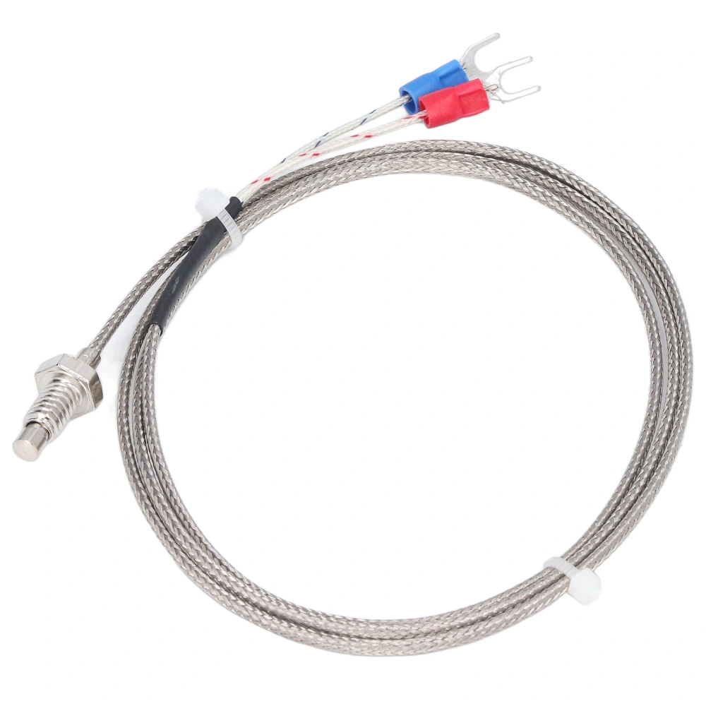 BERM K Type Thermocouple M6 Inch Screw Temperature Sensor Probes Wire 0‑400℃ 1meter