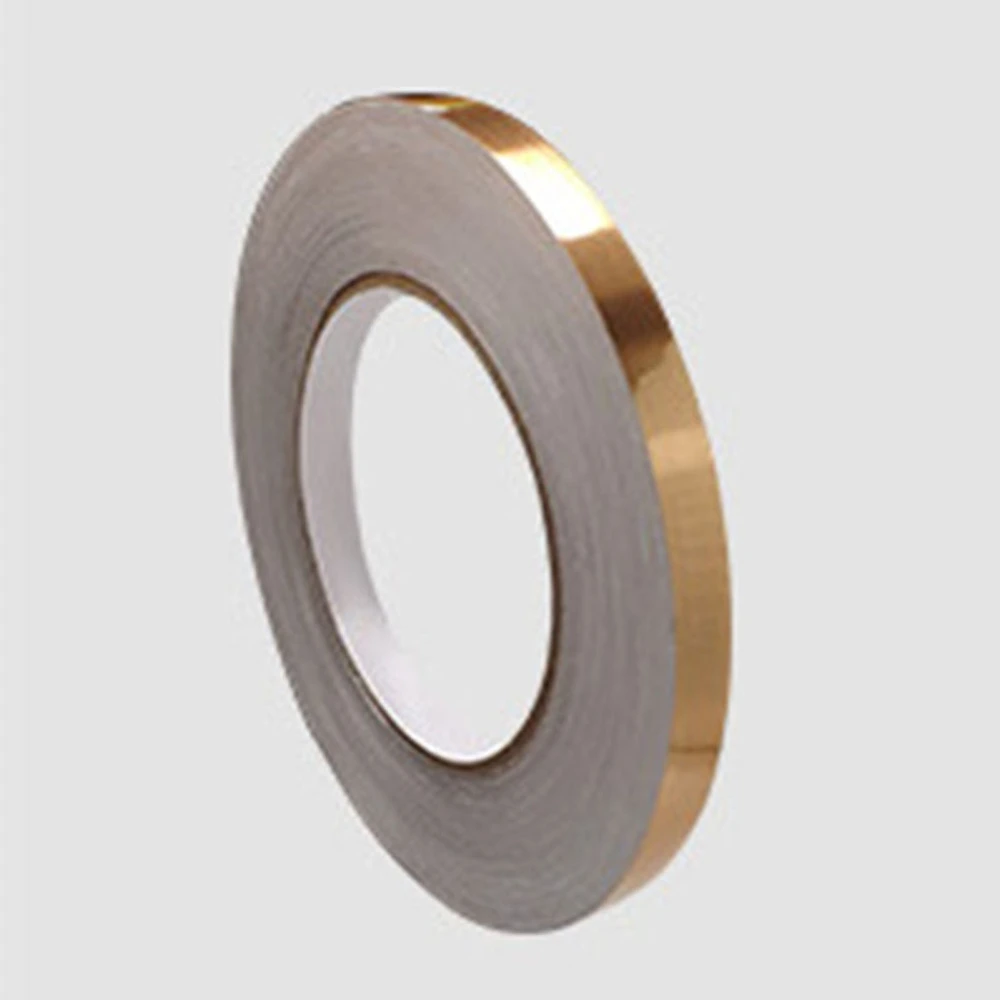 Tile Line Sticker Waterproof Wall Floor Seam Sealing Tape PVC for Ceiling Bathroom0.8CMx50M/0.31INx164.04FT Gold