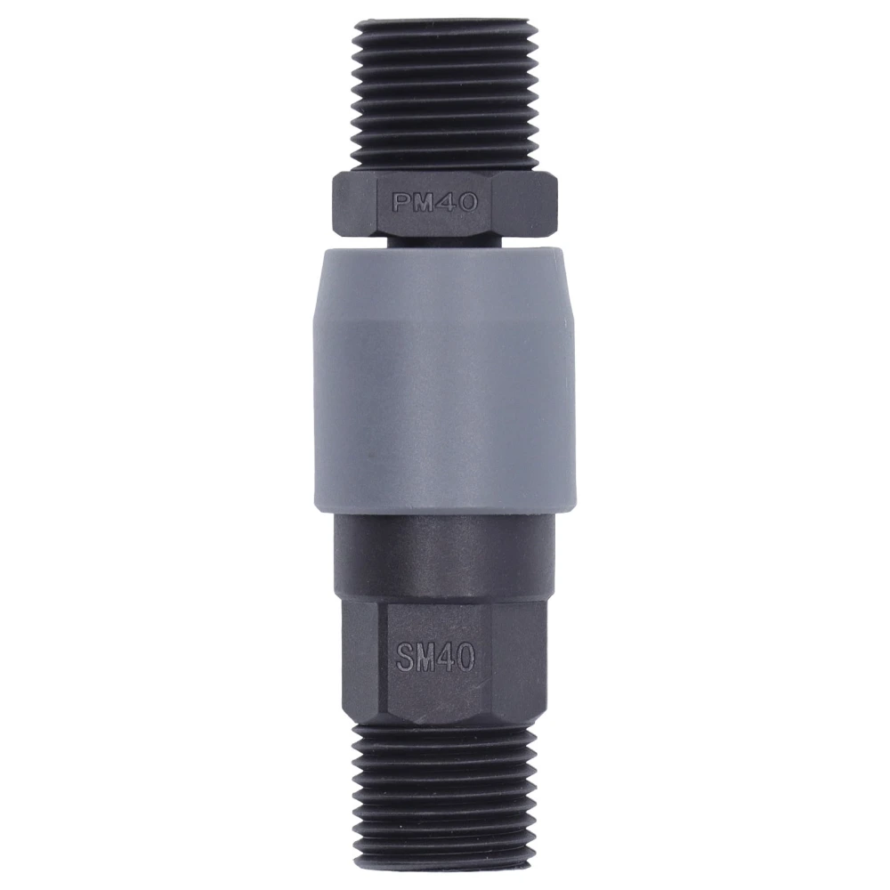 C Type Pneumatic Quick Connector Plastic Steel Self Locking Air Connector for PU Pipe(SM40+PM40 1/2in )