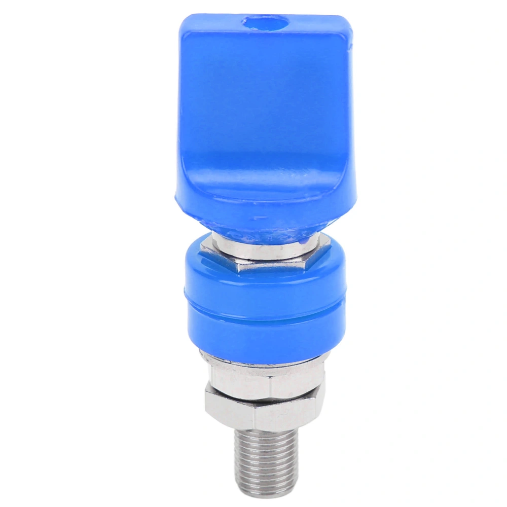 Binding Post Wire Terminal Connector M10 Thread 100A Large Current for 4mm Banana PlugBlue